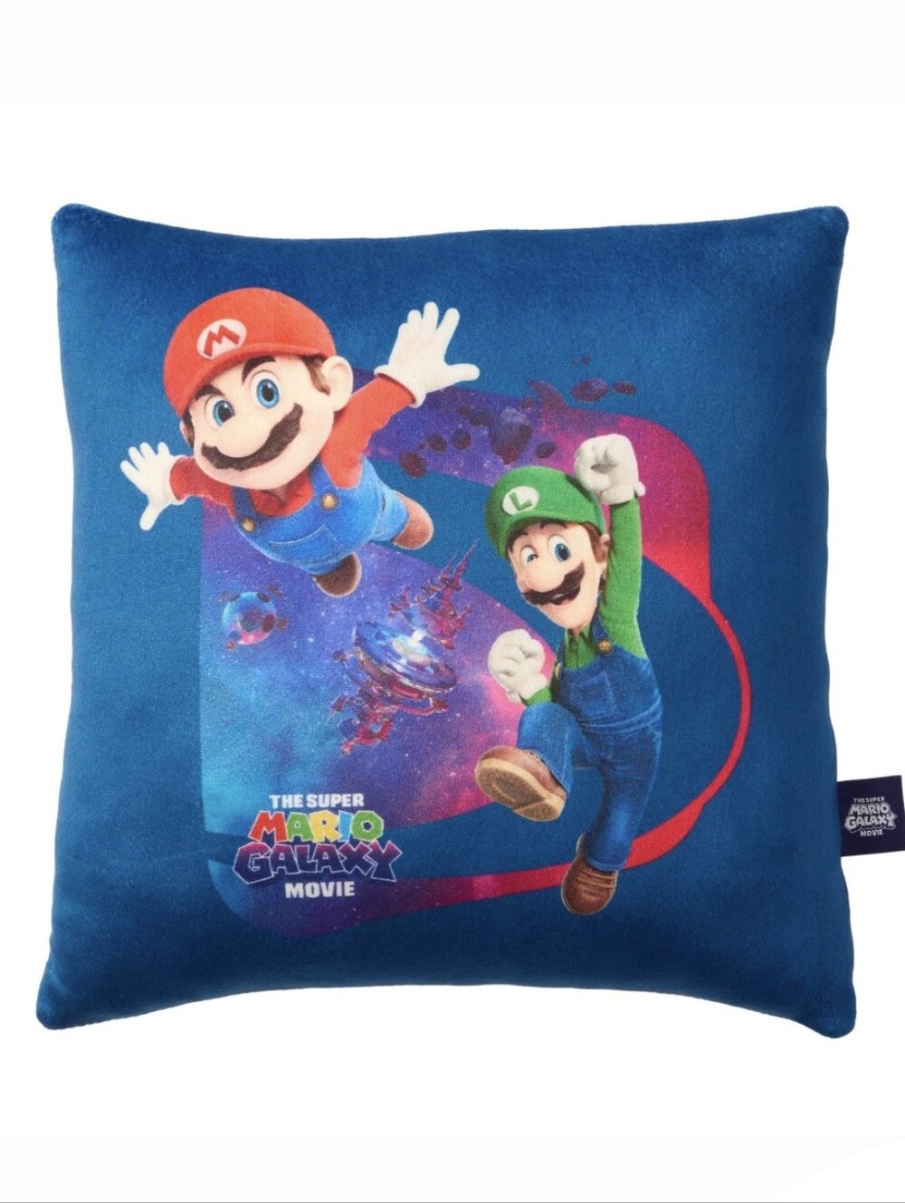 The Super Mario Galaxy Movie Soft Plush Pillow With Mario & Luigi Heroes *NWT*